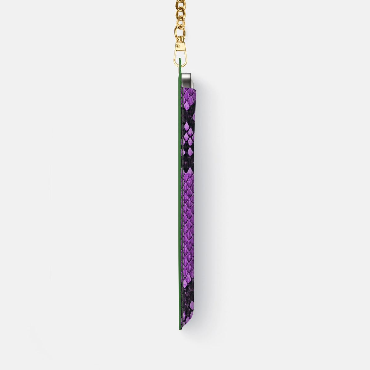 Crossbody Bag For iPhone 18 Pro Max In Deluxe Python -4 | Purple-Gold