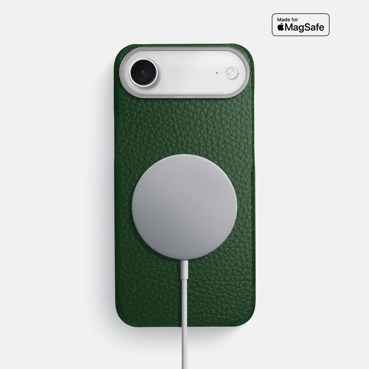 Classic Case For iPhone 17 Air In Calf -5 | Dark-Green-Steel