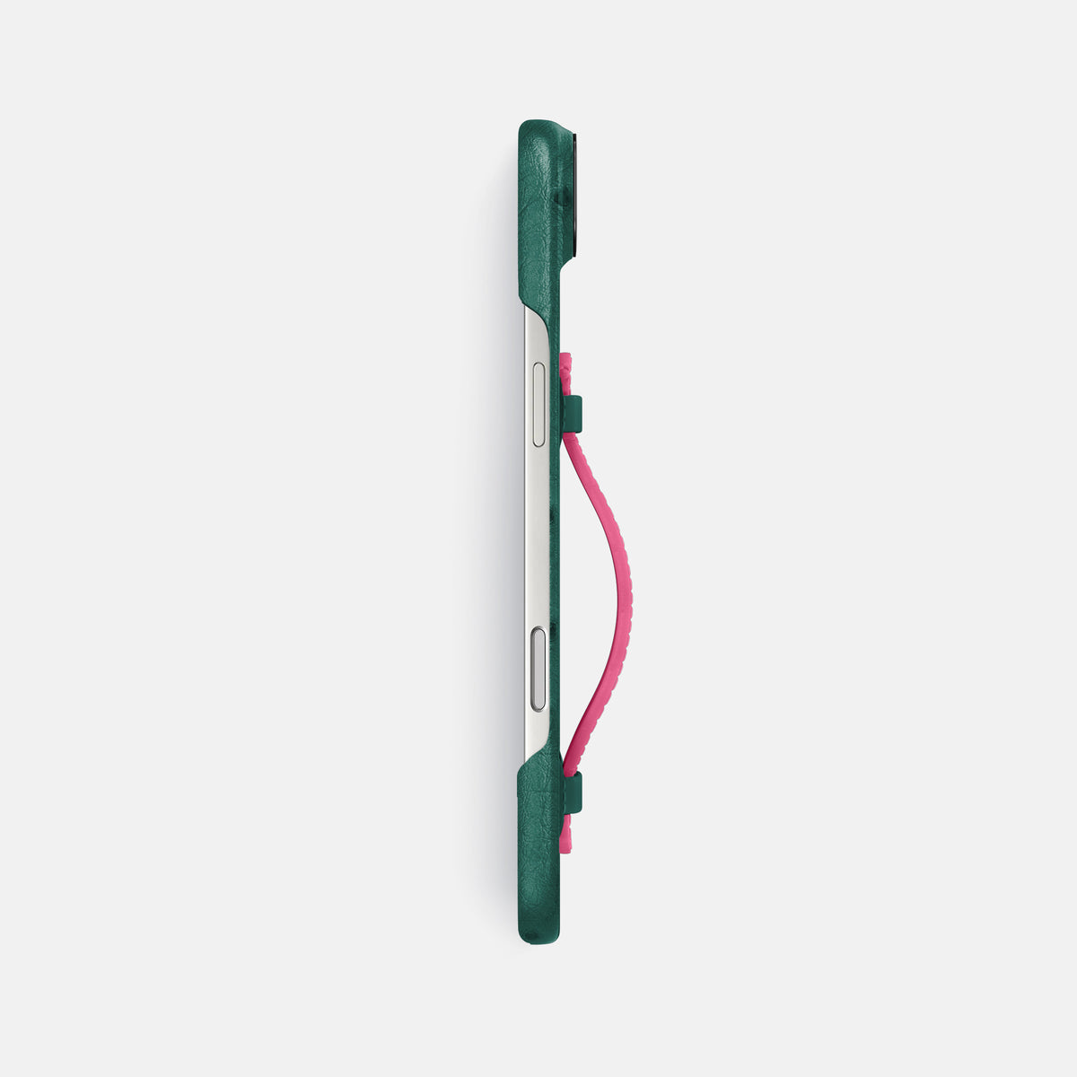 Center Handle Coloré For iPhone 17 Air In Ostrich -2 | Forest-Green-Black