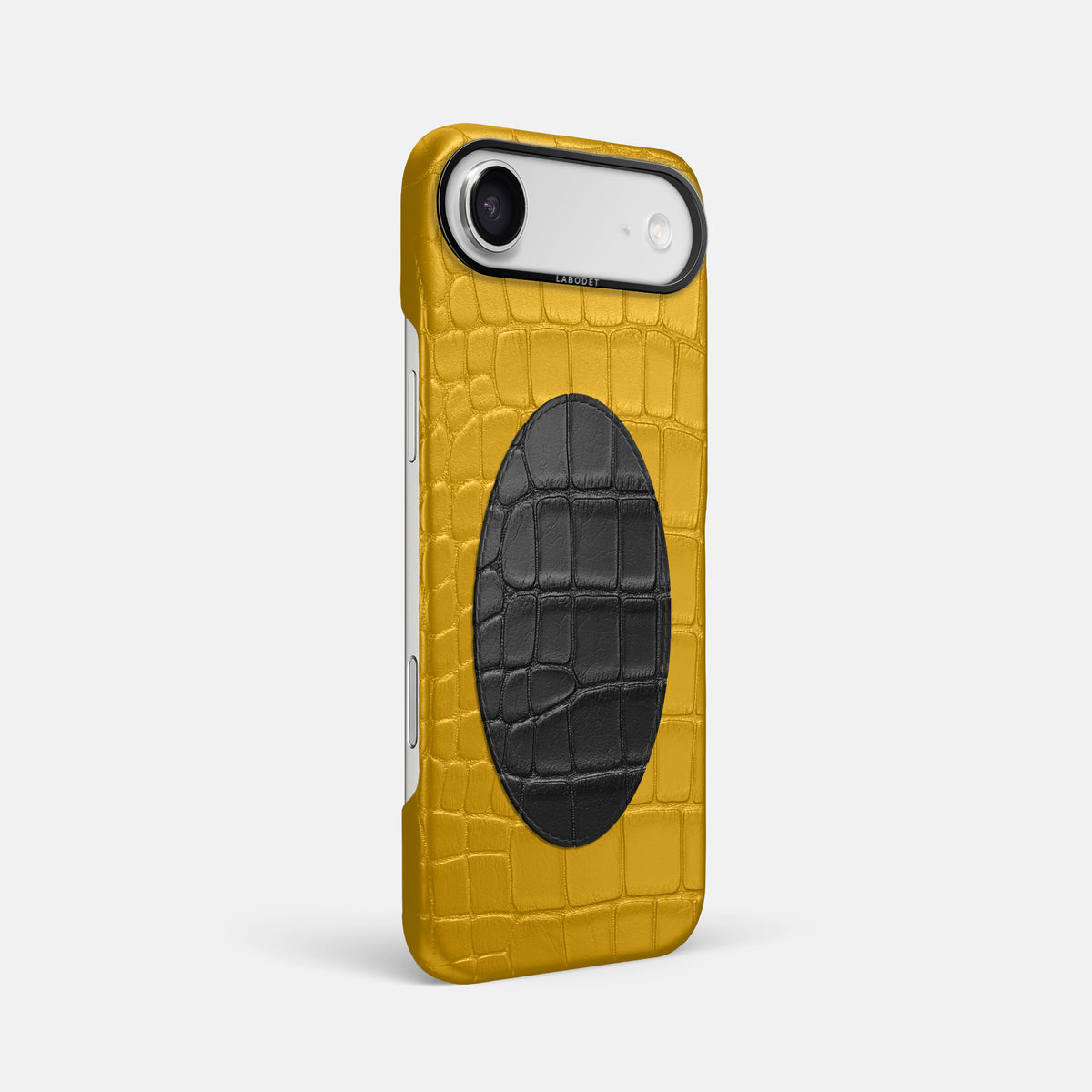 Classic Case With Oval For iPhone 17 Air In Alligator -2 | Yellow-Black