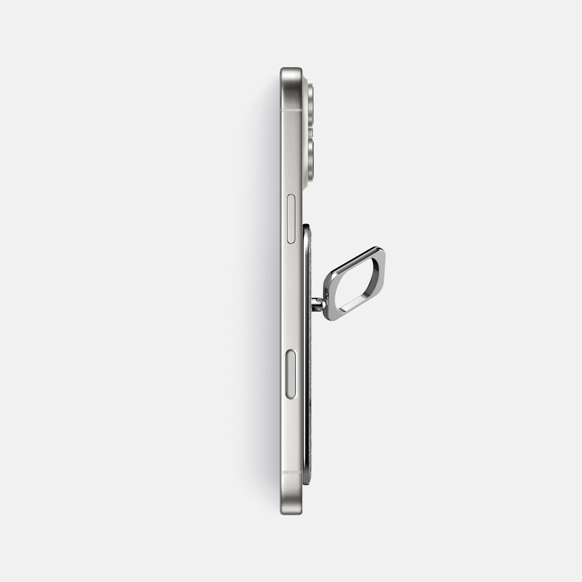 MagSafe Ring For iPhone 18 Pro Max In Ostrich -3 | Grey-Steel