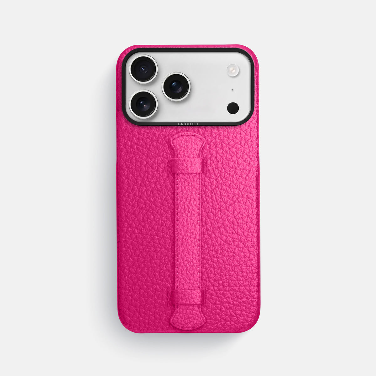 Center Handle For iPhone 17 Pro Max In Calf -1 | Magenta-Black