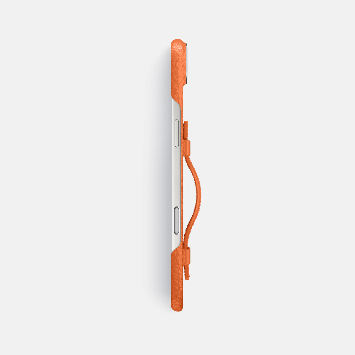 Handle Case For iPhone 17 Air In Calf -3 | Orange-Steel