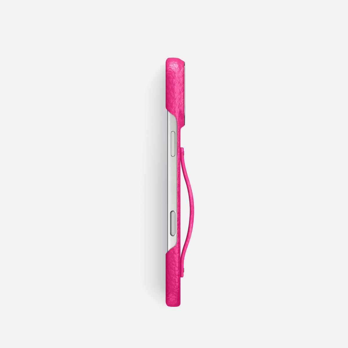 Finger Case For iPhone 17 Pro In Calf -3 | Magenta-Steel