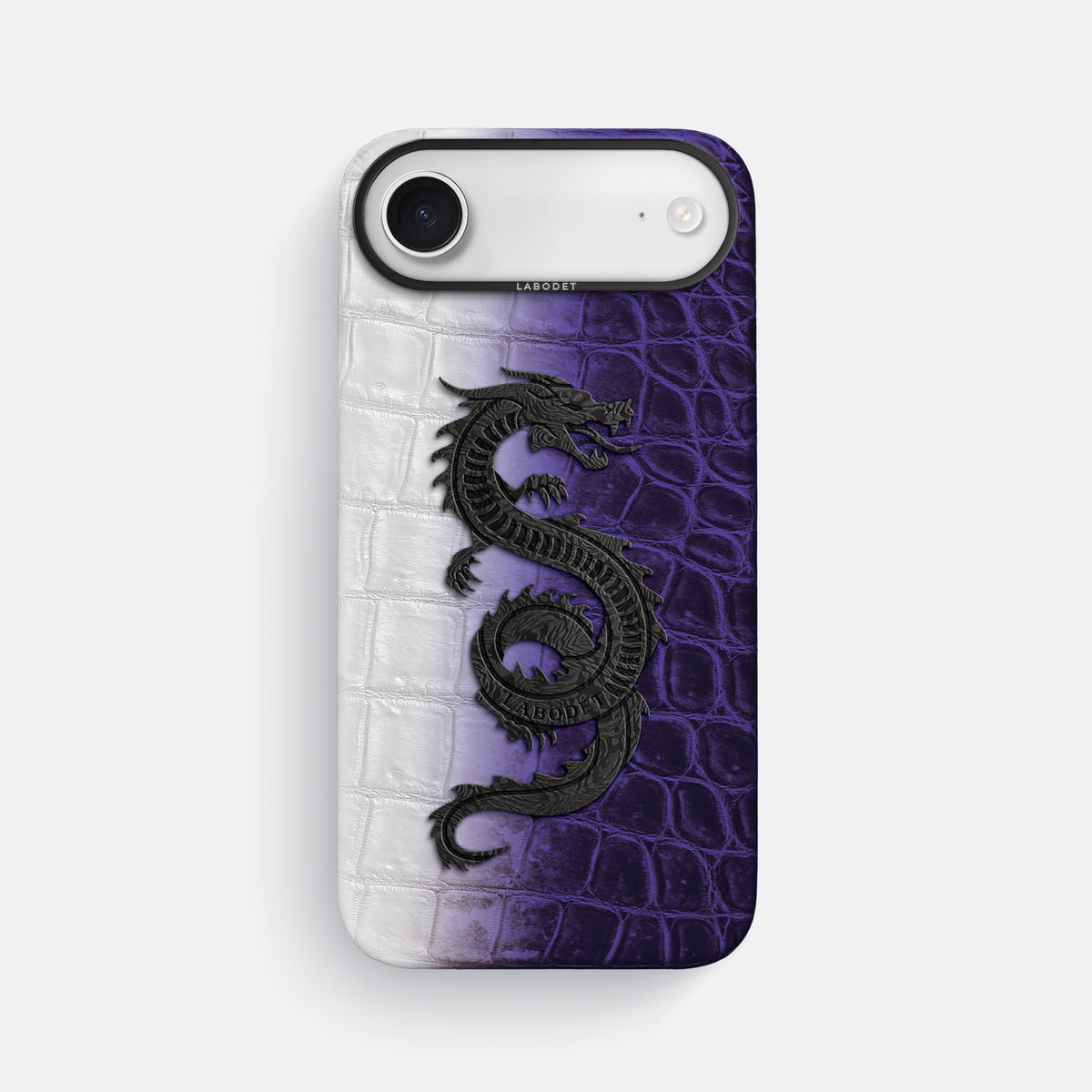 Classic Case With Carbon Dragon For iPhone 17 Air In Himalayan Crocodile -1 | Purple-Black