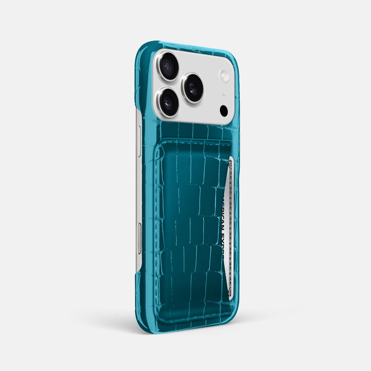 Slim Card Case For iPhone 18 Pro Max In Shiny Alligator -2 | Curacao