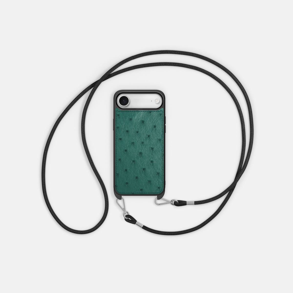 Crossbody Sport Case For iPhone 17 Air In Ostrich -5 | Forest-Green