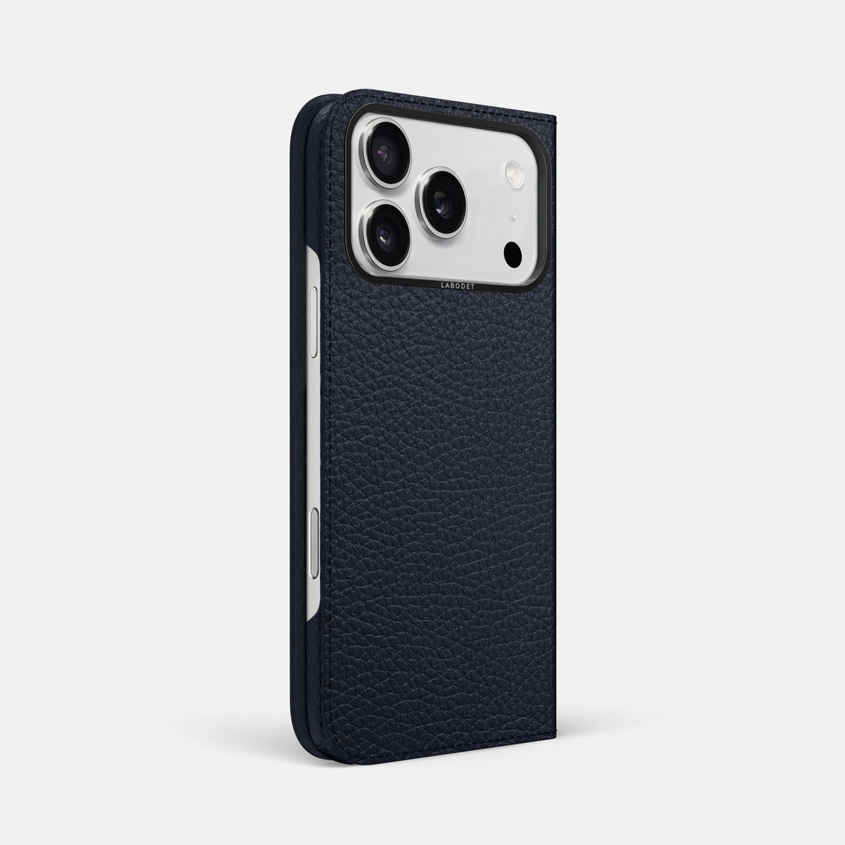 Folio Case For iPhone 18 Pro Max In Calf -1 | Marine-Black