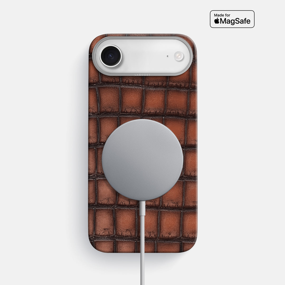 Classic Case For iPhone 17 Air In Patina Alligator -5 | Baobab-Steel