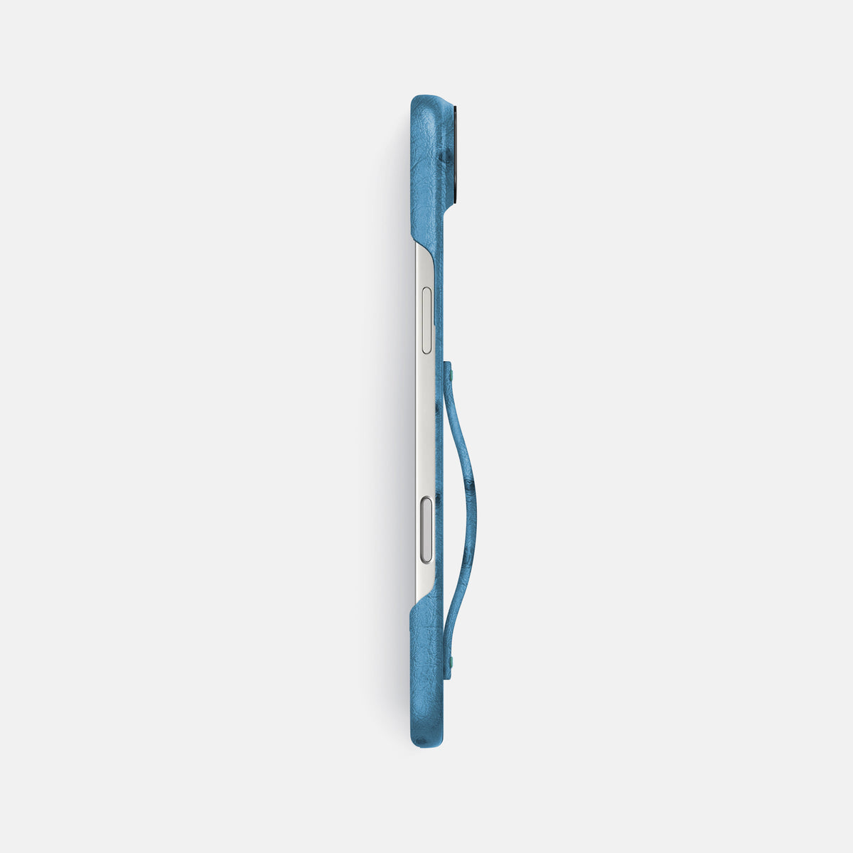 Finger Case For iPhone 17 Air In Ostrich -3 | Blue-Jeans-Black
