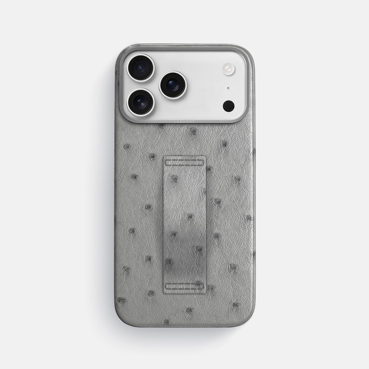 Finger Case For iPhone 18 Pro Max In Ostrich -1 | Silver-Steel