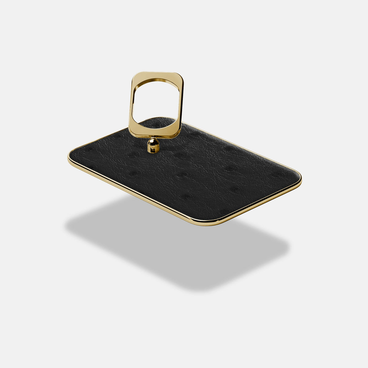 MagSafe Ring For iPhone 18 Pro In Ostrich -4 | Black-Gold