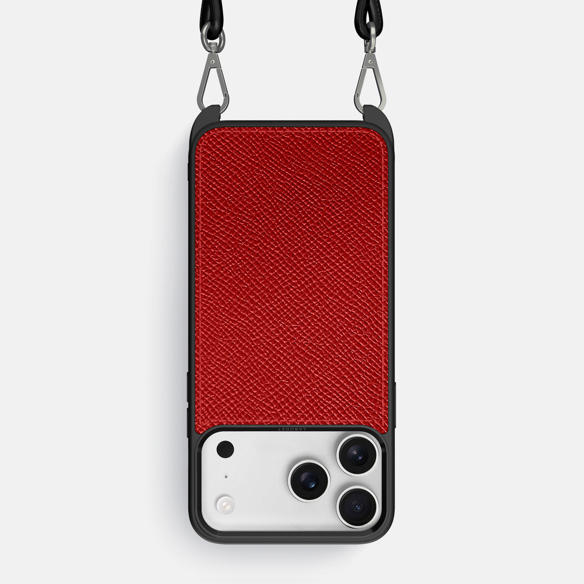 Crossbody Sport Case For iPhone 17 Pro Max In Epsom-Style Calf -1 | Red