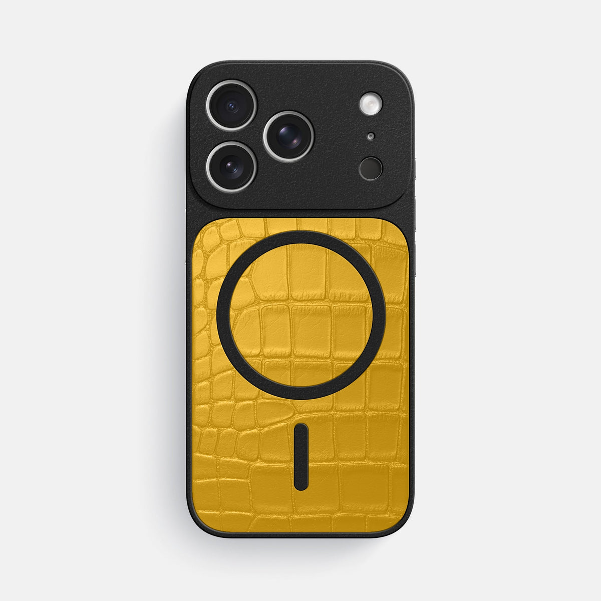 MagSafe Mask For iPhone 18 Pro Max In Alligator -3 | Yellow