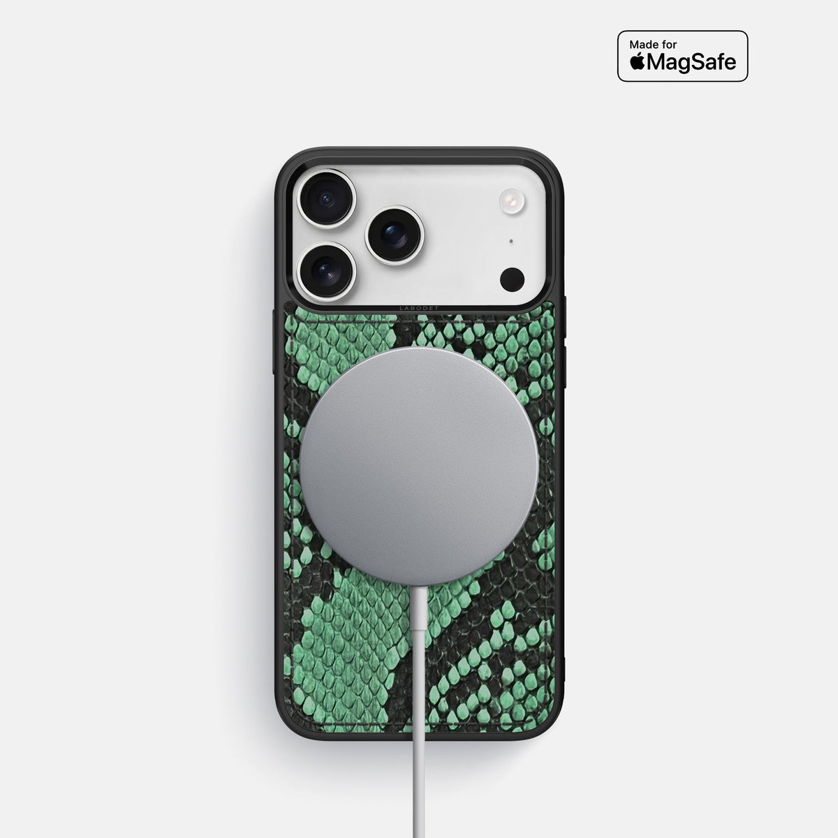 Sport Case For iPhone 18 Pro In Deluxe Python -5 | Forest-Green