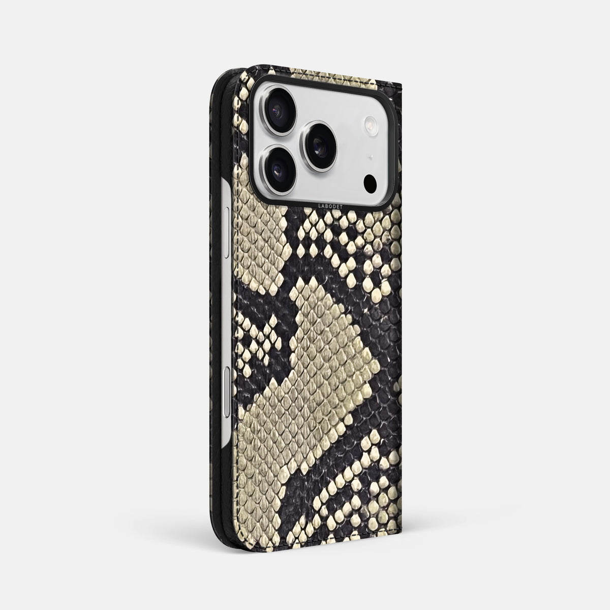 Folio Case For iPhone 17 Pro Max In Deluxe Python -1 | Savannah-Black