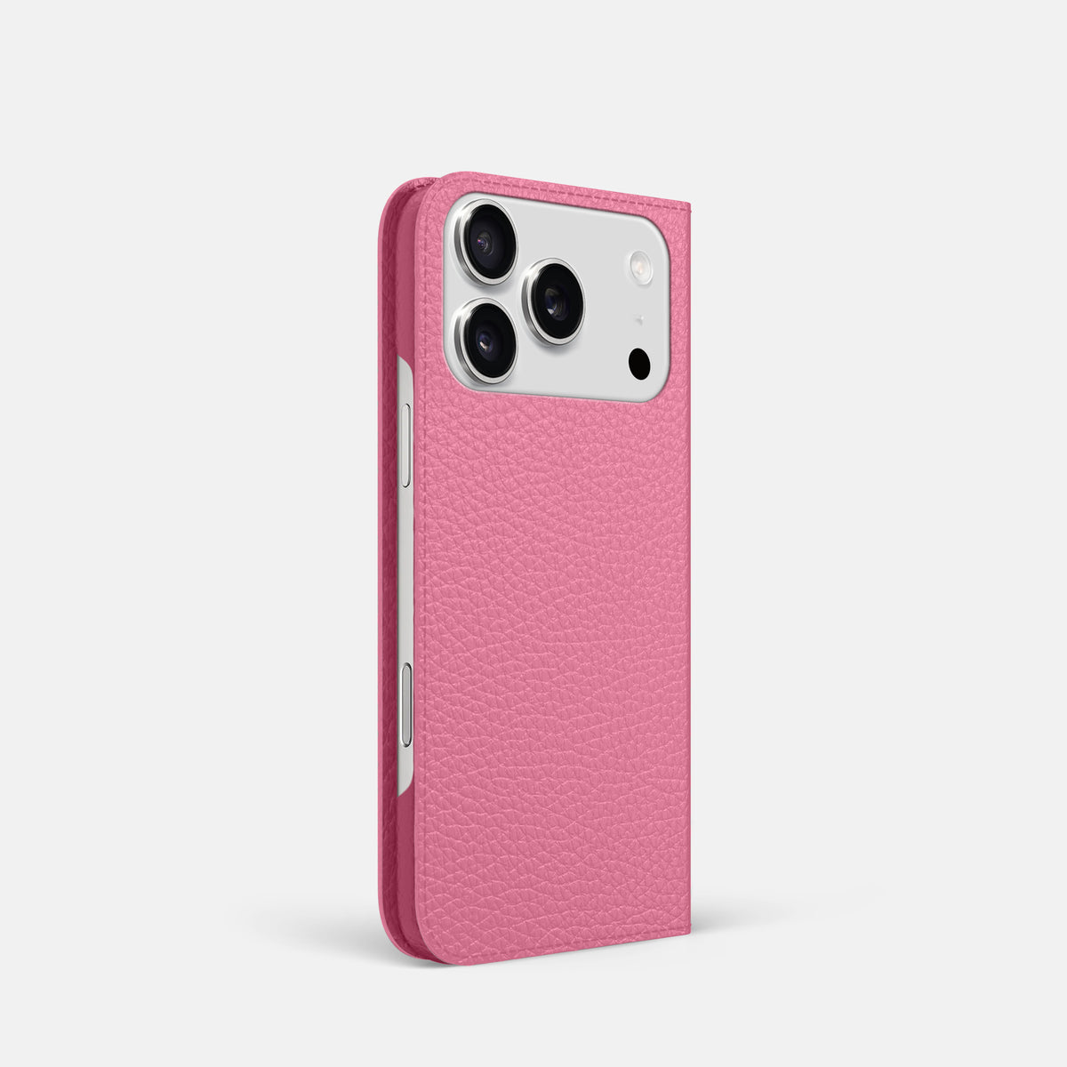Folio Slim Case For iPhone 17 Pro In Calf -1 | Pink