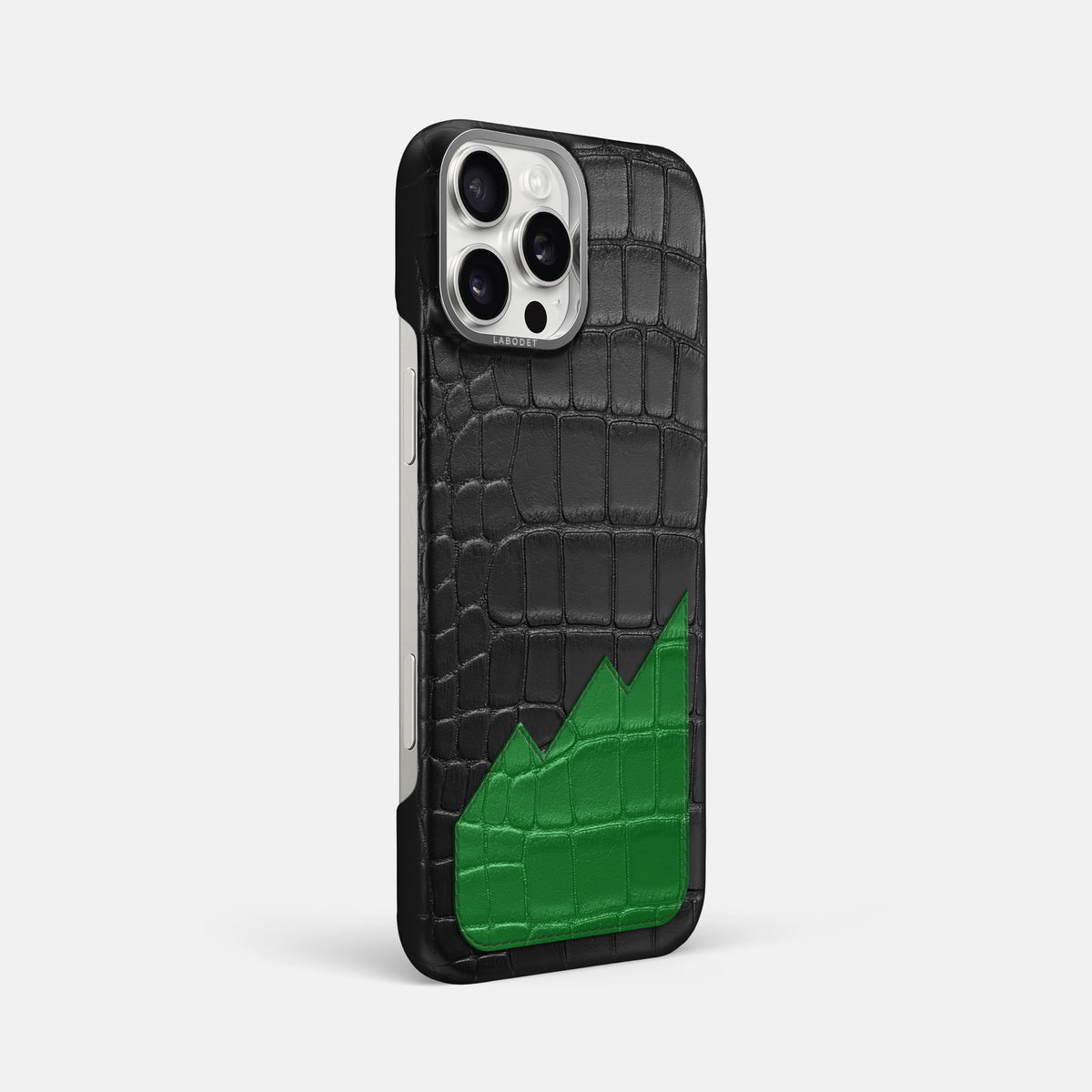 Classic Case With UpOnly For iPhone 16 Pro Max In Alligator -2 | Black-Steel