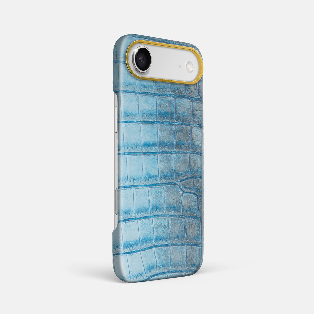 Classic Case For iPhone 17 Air In Himalayan Crocodile -2 | Ice-Blue-Gold