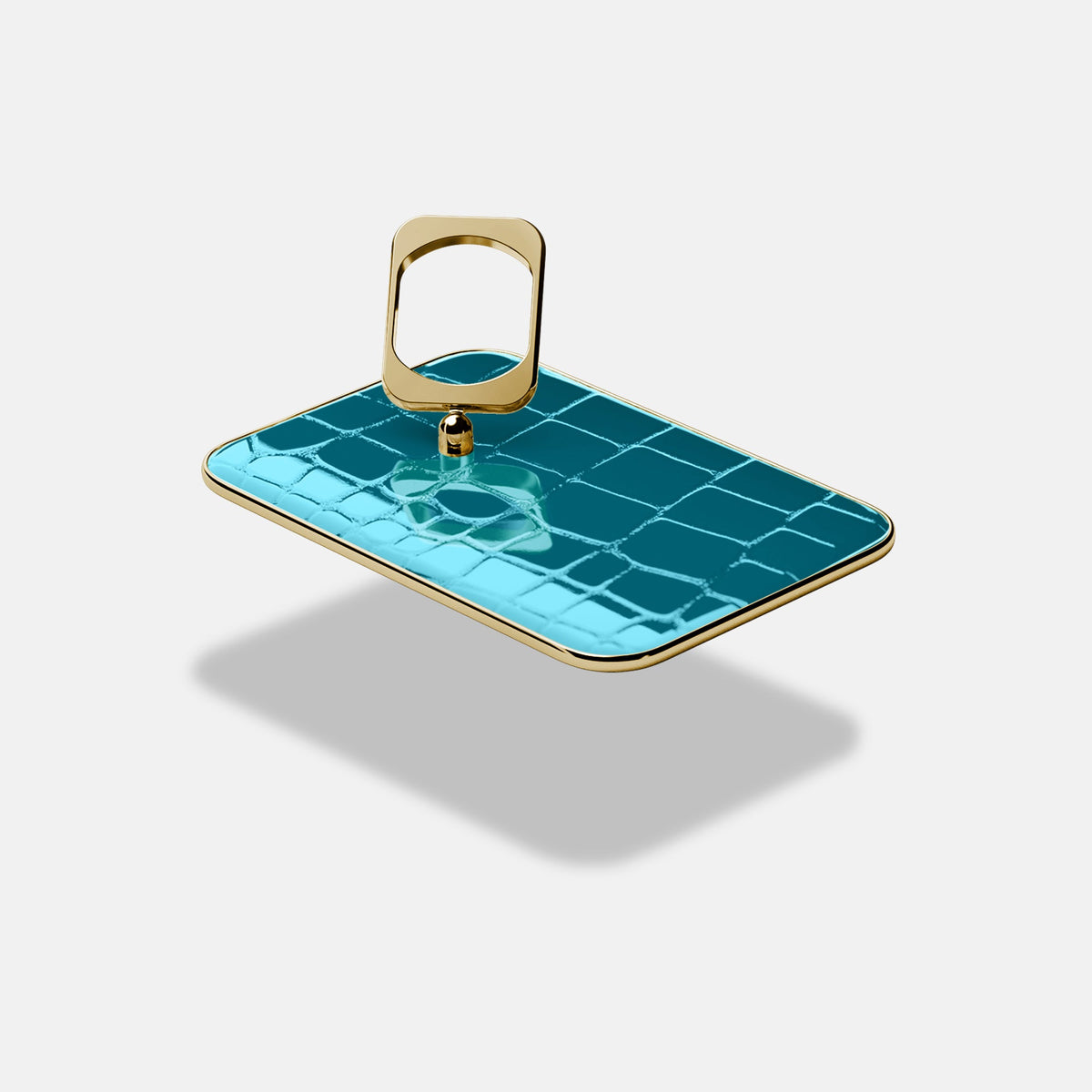 MagSafe Ring For iPhone 18 Pro Max In Shiny Alligator -4 | Curacao-Gold
