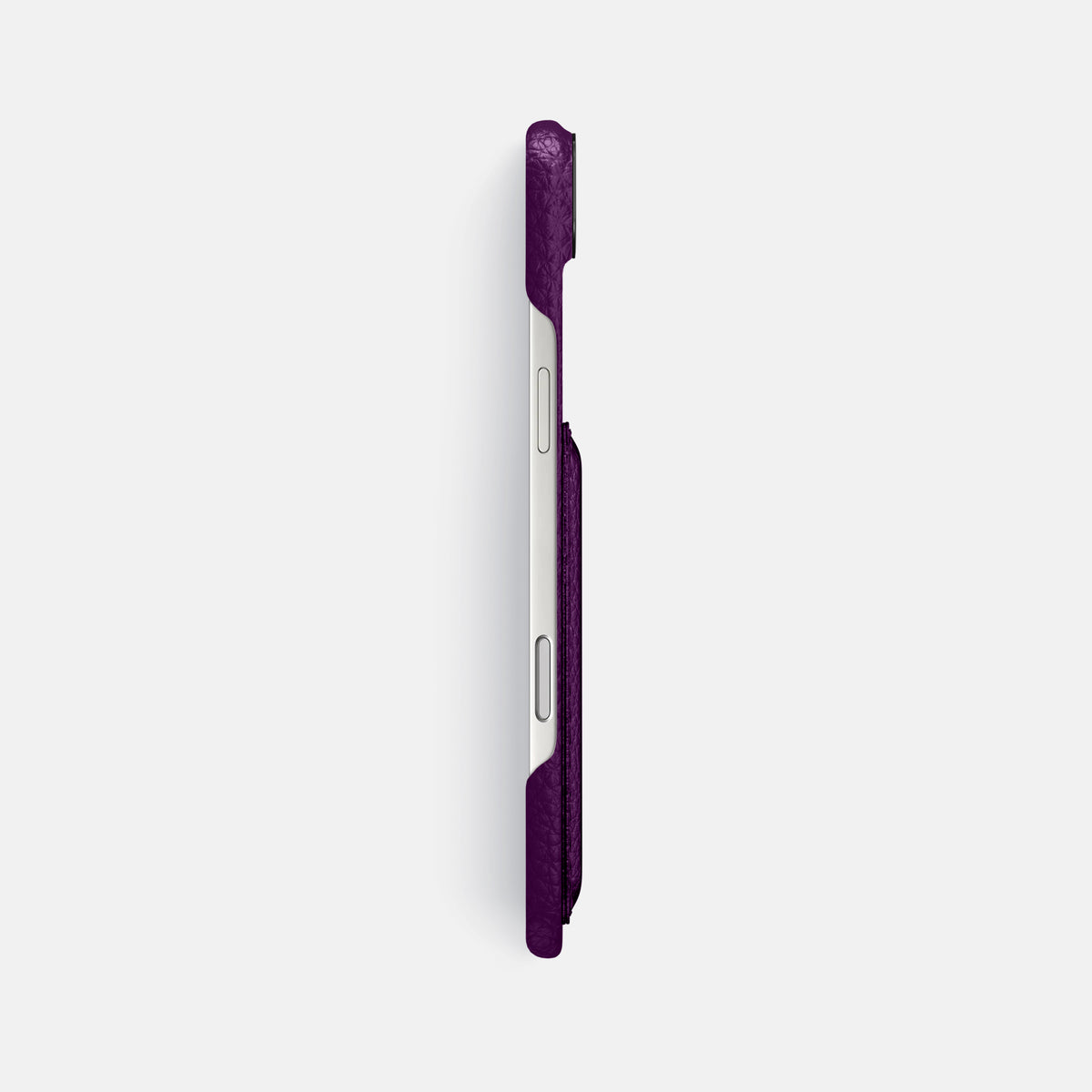 Double Card Case For iPhone 17 Air In Calf -3 | Violet-Black
