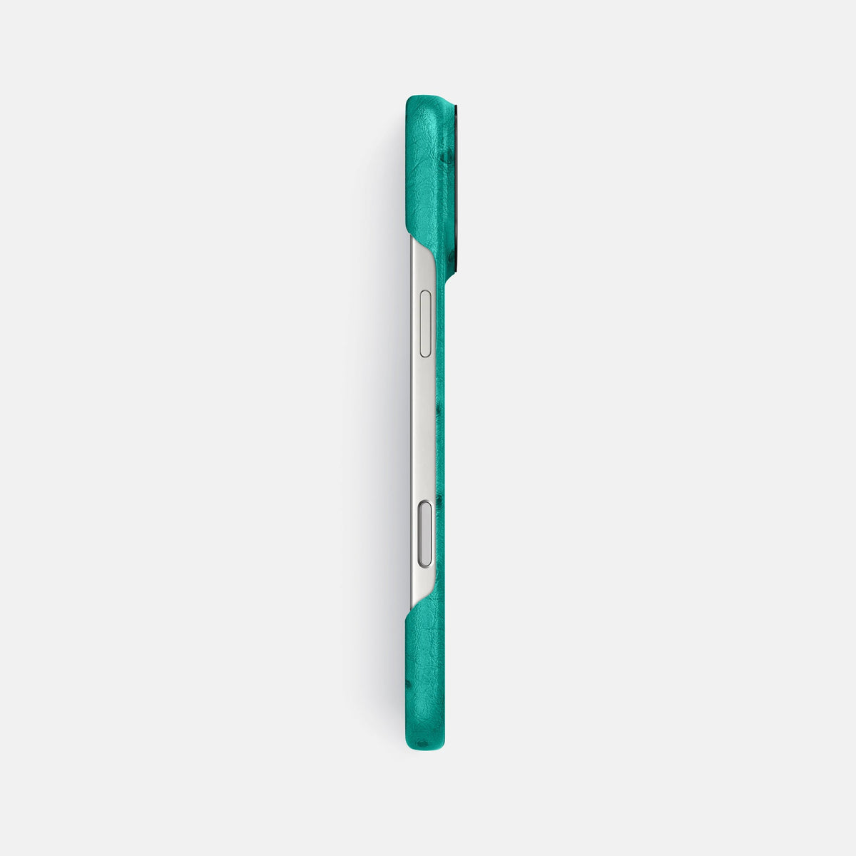 Classic Case For iPhone 18 Pro Max In Ostrich -3 | Turquoise-Black