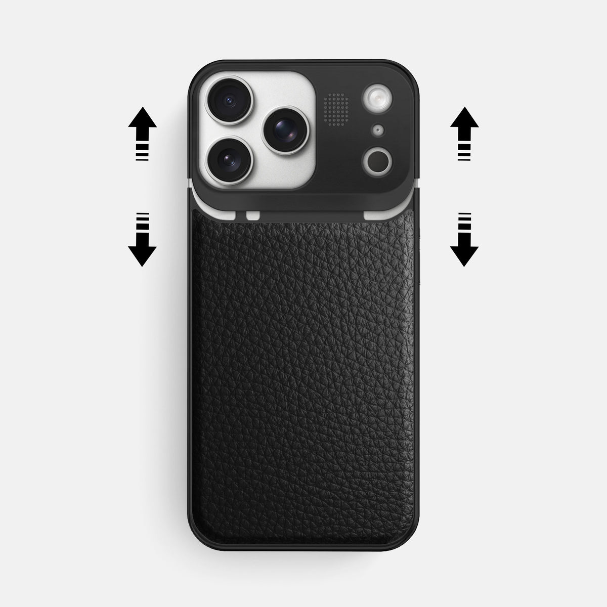 Metal Case For iPhone 17 Pro Max In Calf -2 | Black-Black