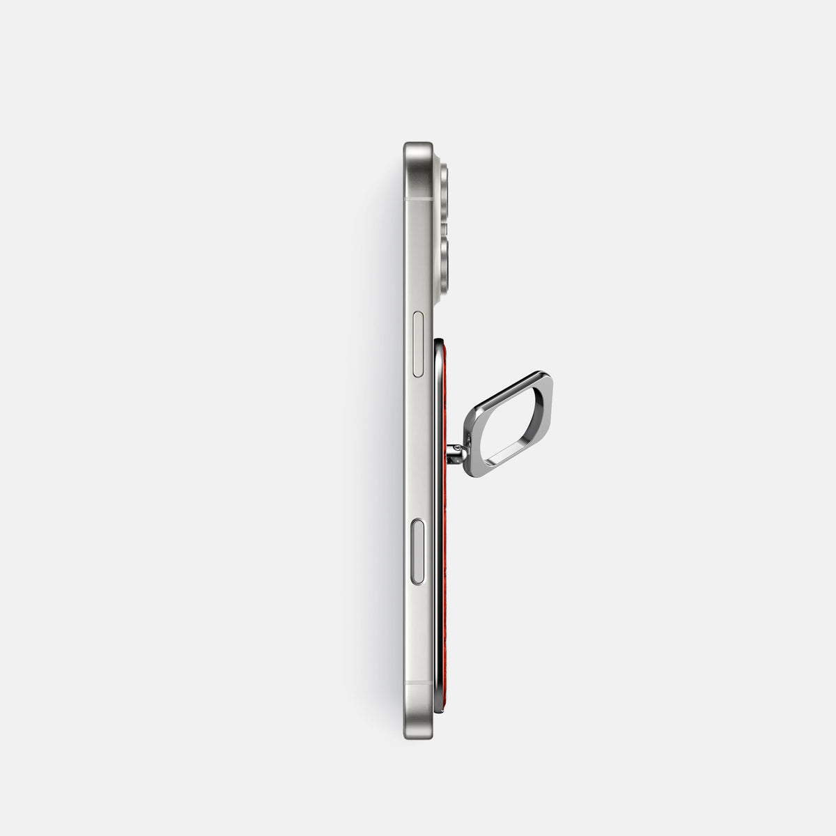 MagSafe Ring For iPhone 17 Pro In Porosus Crocodile -3 | Rust-Steel