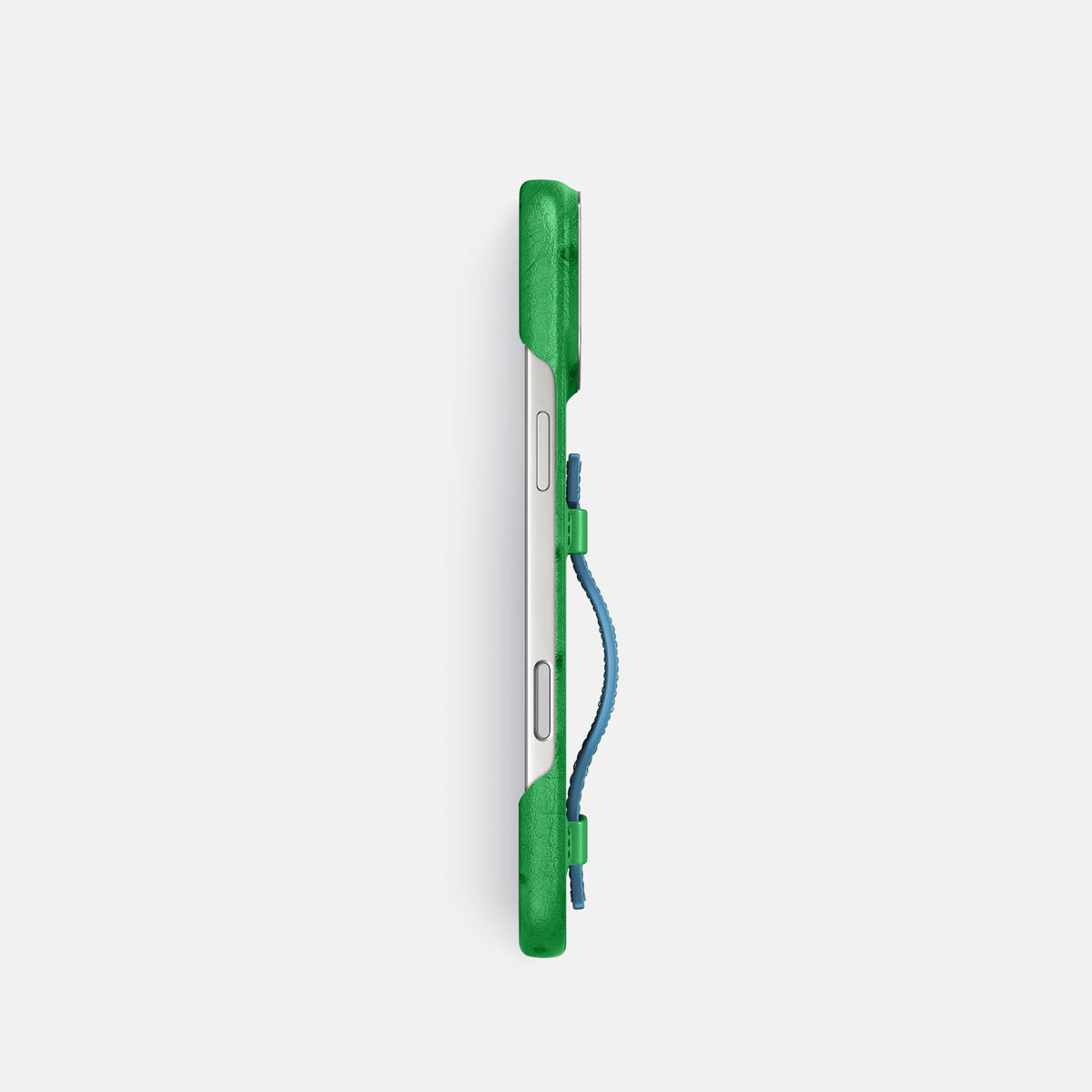 Handle Case Coloré For iPhone 17 Pro In Ostrich -3 | Kentucky-Green-Steel