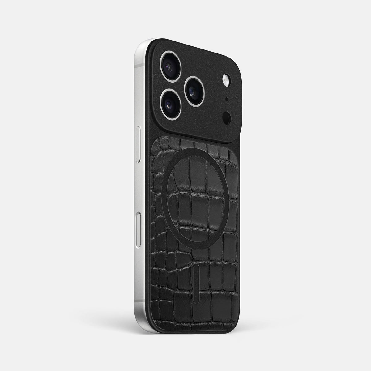 MagSafe Mask For iPhone 18 Pro Max In Alligator -2 | Black