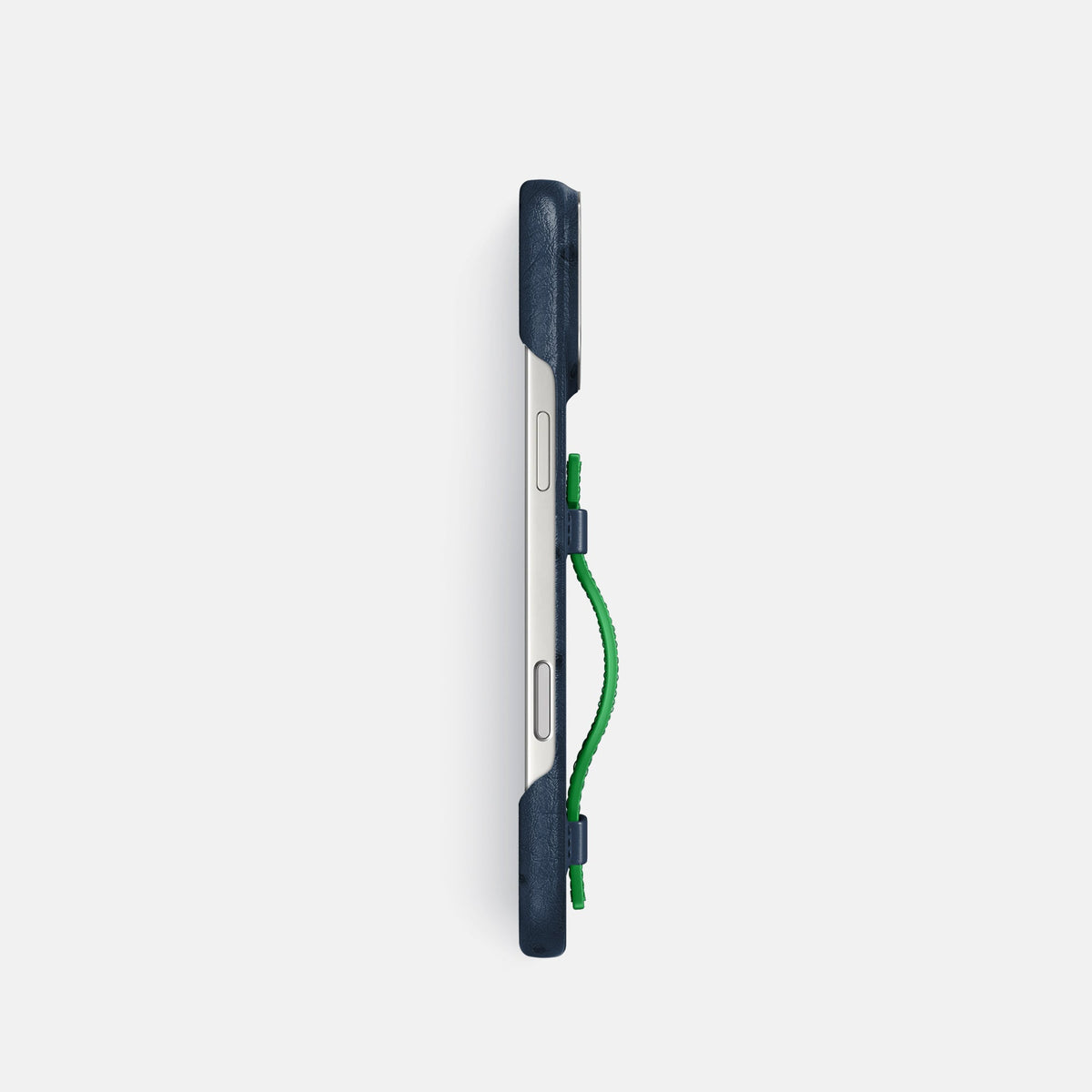 Handle Case Coloré For iPhone 18 Pro In Ostrich -3 | Navy-Blue-Steel