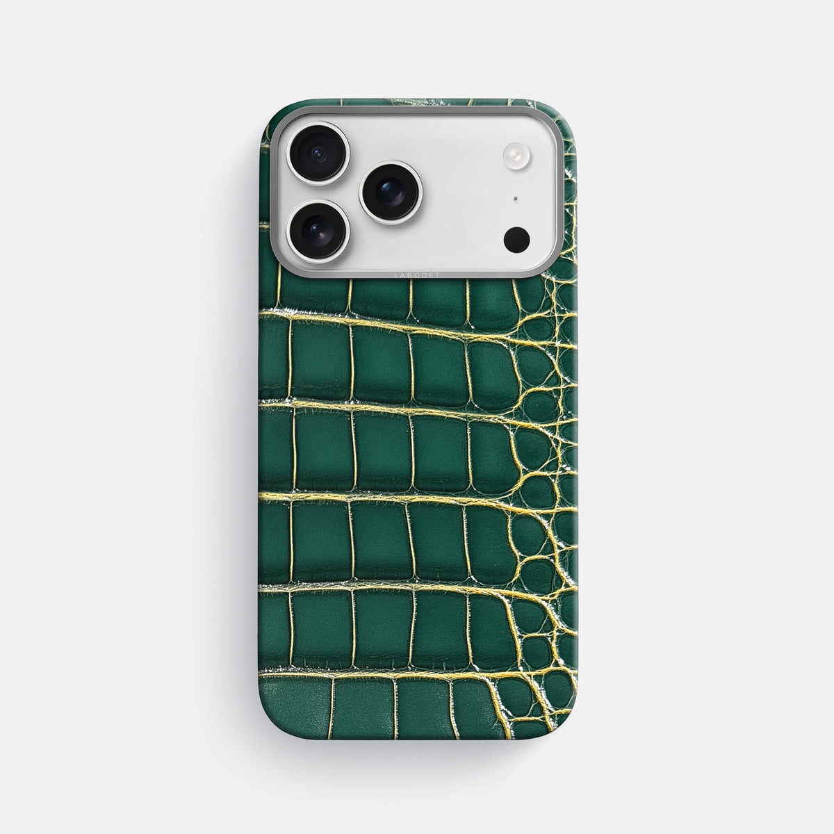 Classic Case For iPhone 18 Pro Max In Patina Alligator -1 | Cambridge-Steel