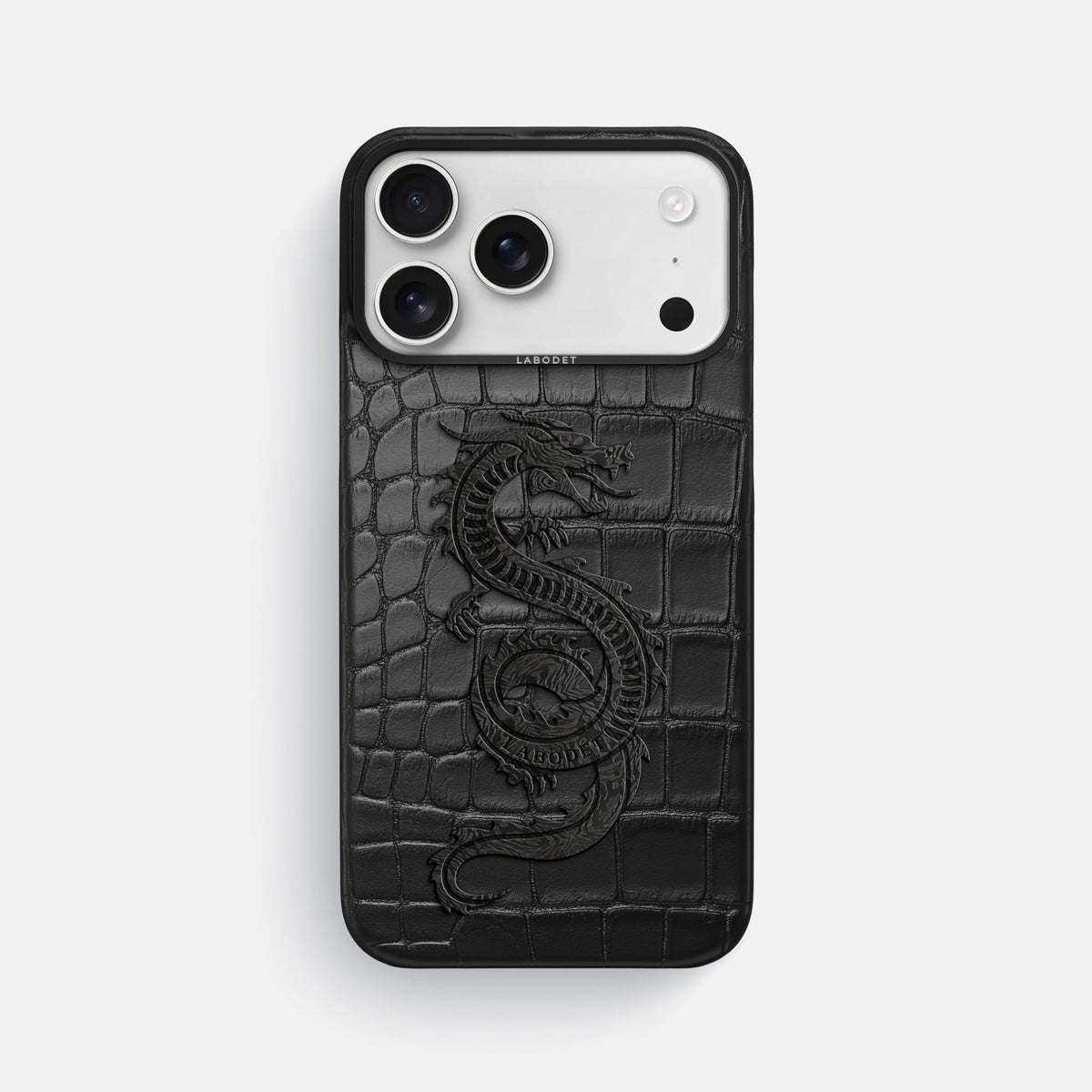 Classic Case With Carbon Dragon For iPhone 18 Pro Max In Alligator -1 | Black-Black