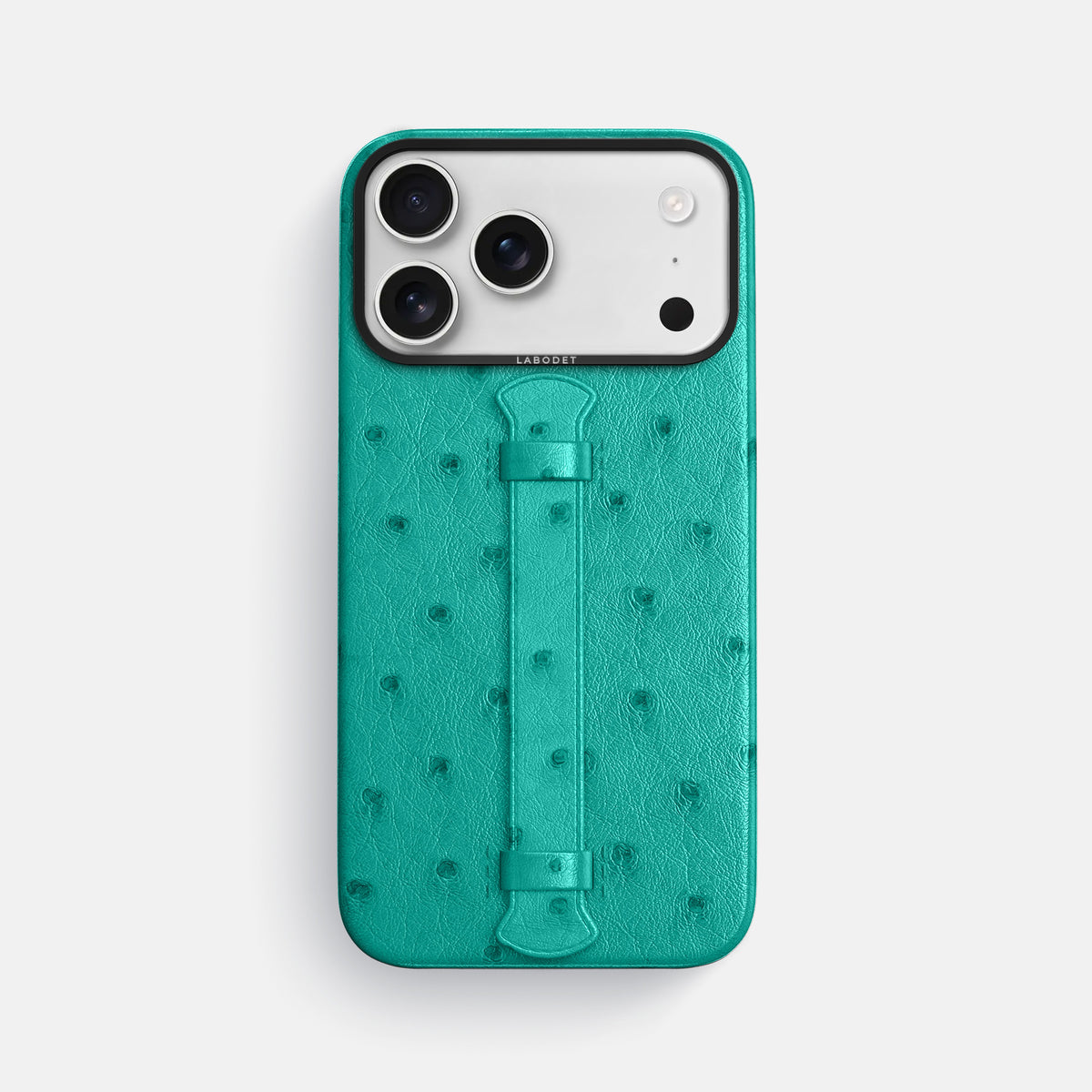 Center Handle For iPhone 17 Pro Max In Ostrich -1 | Turquoise-Black