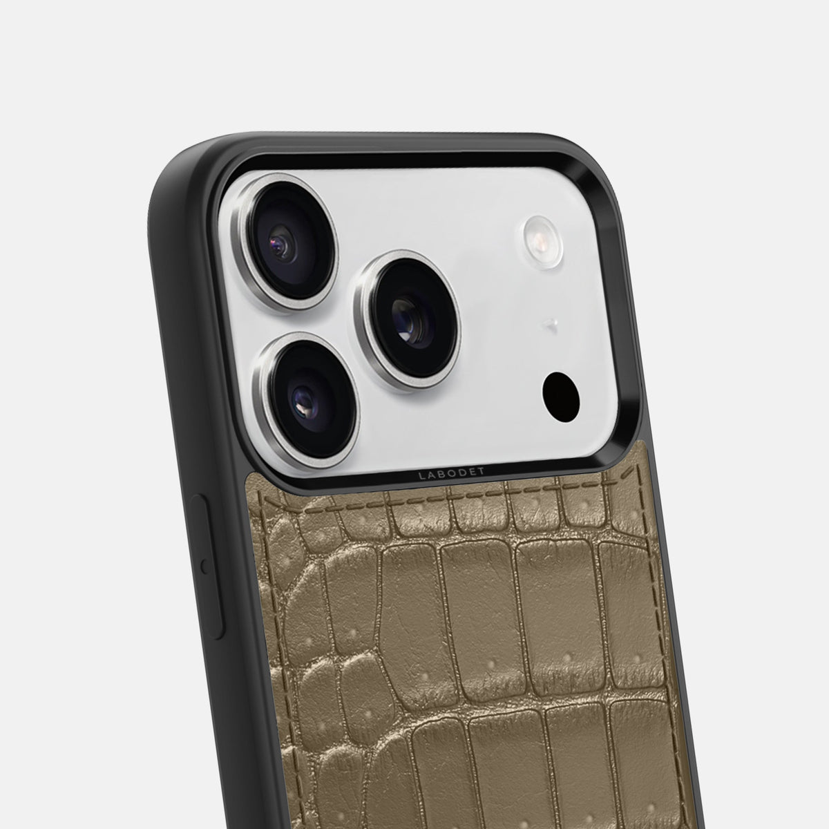 Sport Case For iPhone 18 Pro Max In Porosus Crocodile -6 | Kaki-Green