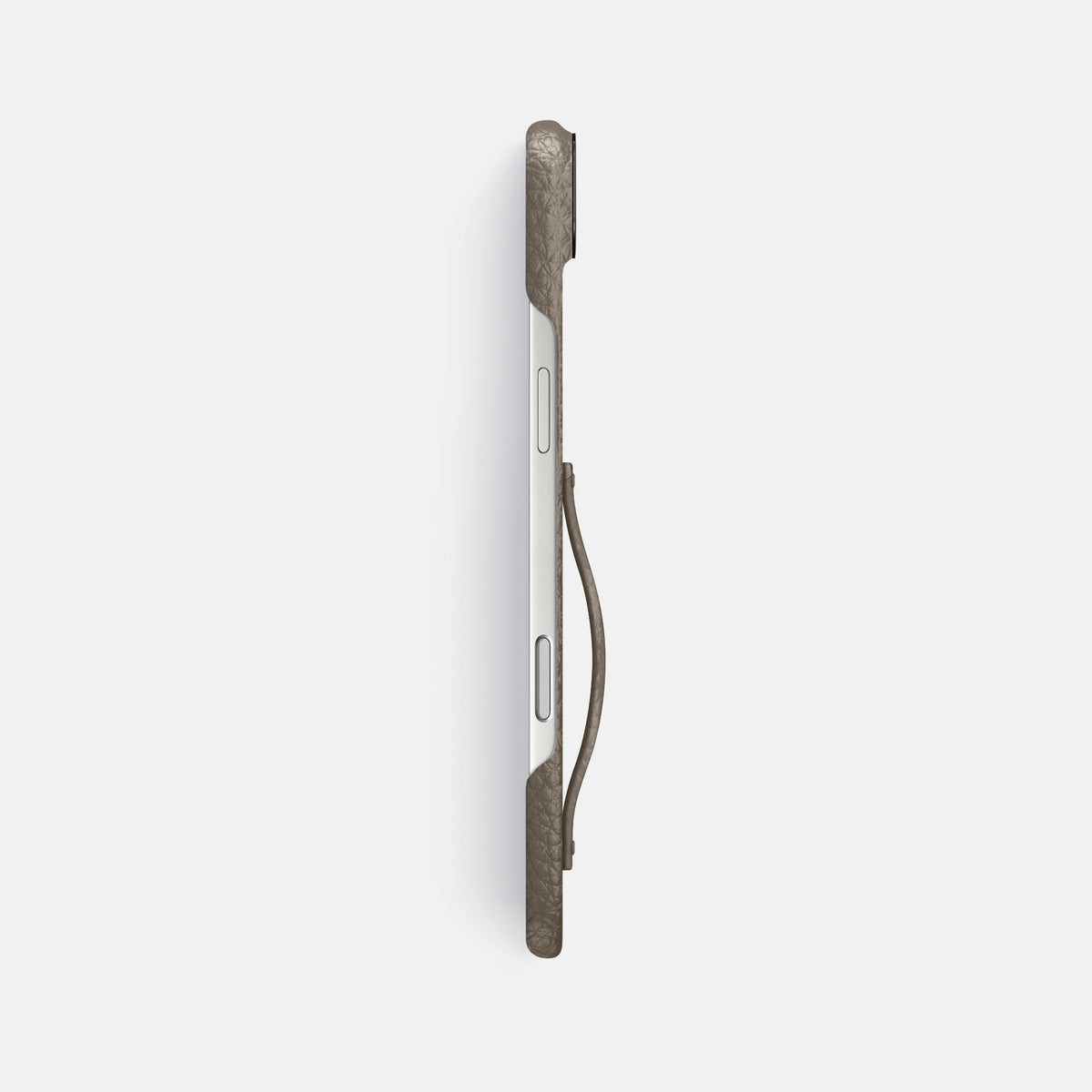 Finger Case For iPhone 17 Air In Calf -3 | Taupe-Black