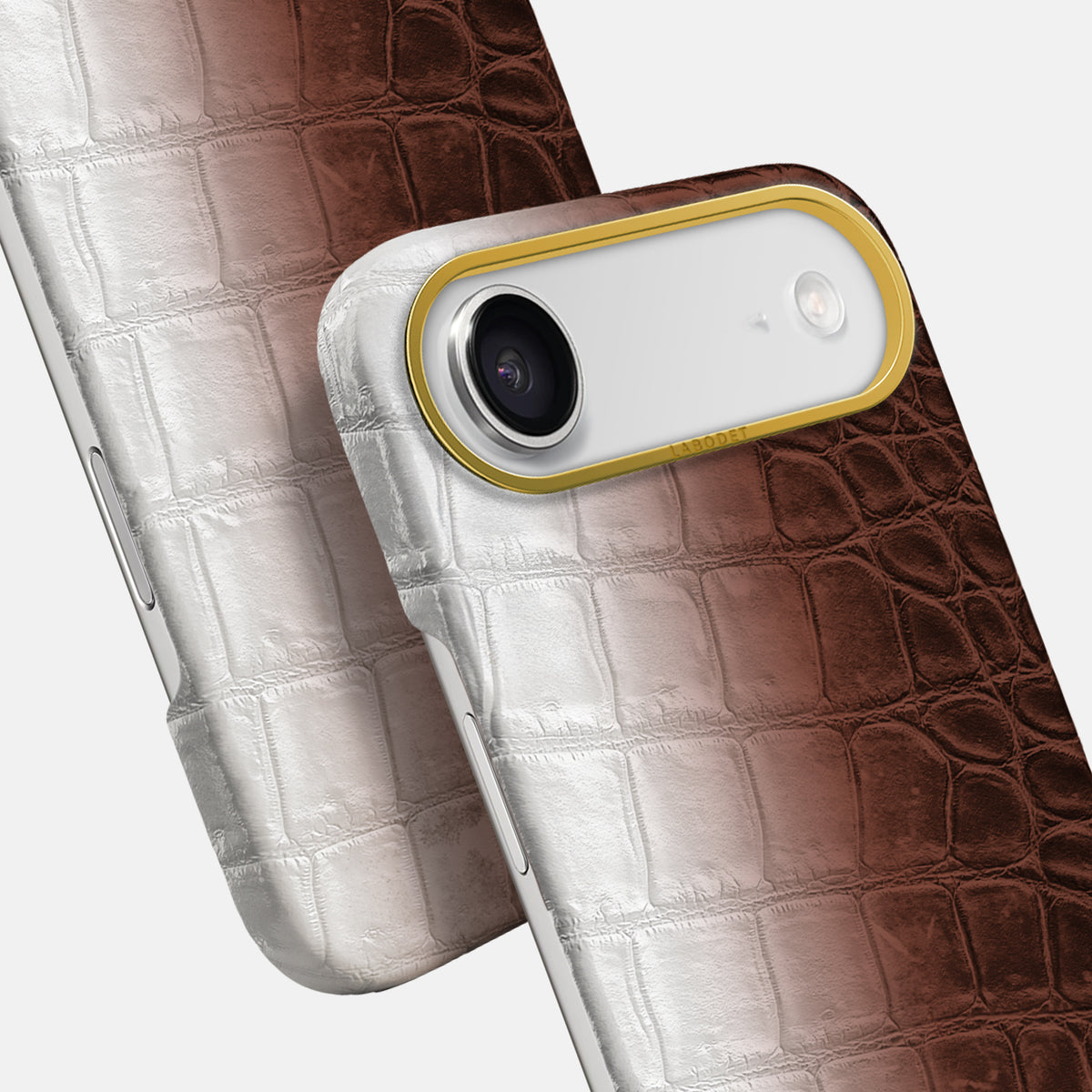 Classic Case For iPhone 17 Air In Himalayan Crocodile -5 | Dark-Brown-Gold