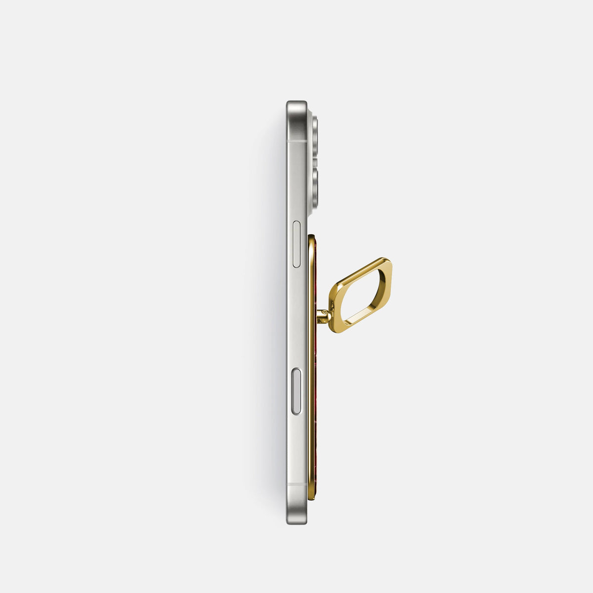 MagSafe Ring For iPhone 18 Pro In Patina Alligator -3 | Havana-Burgundy-Gold