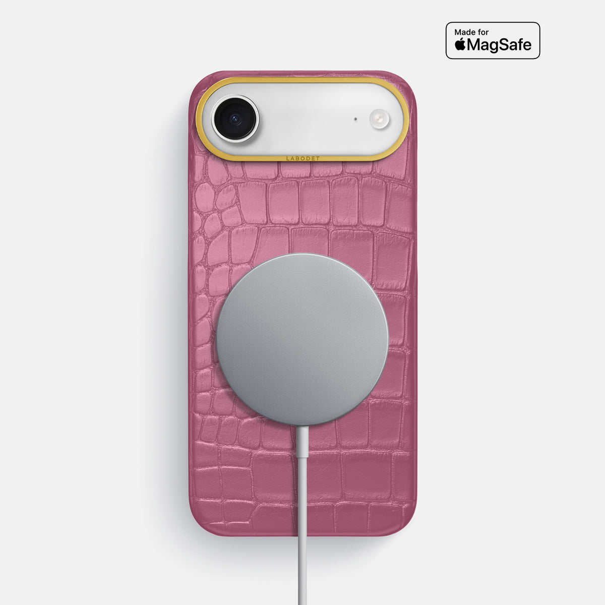 Classic Case For iPhone 17 Air In Alligator -5 | Pink-Lagoon-Gold