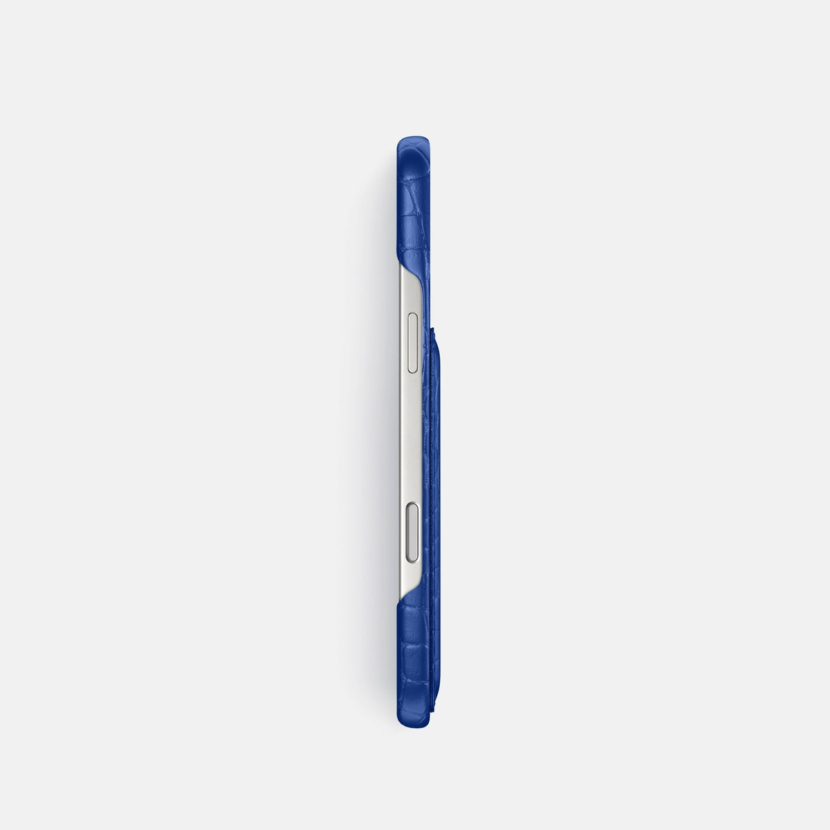 Slim Card Case For iPhone 18 Pro In Alligator -3 | Royal-Blue