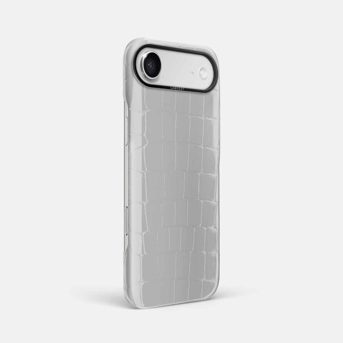 Classic Case For iPhone 17 Air In Shiny Alligator -2 | White-Black