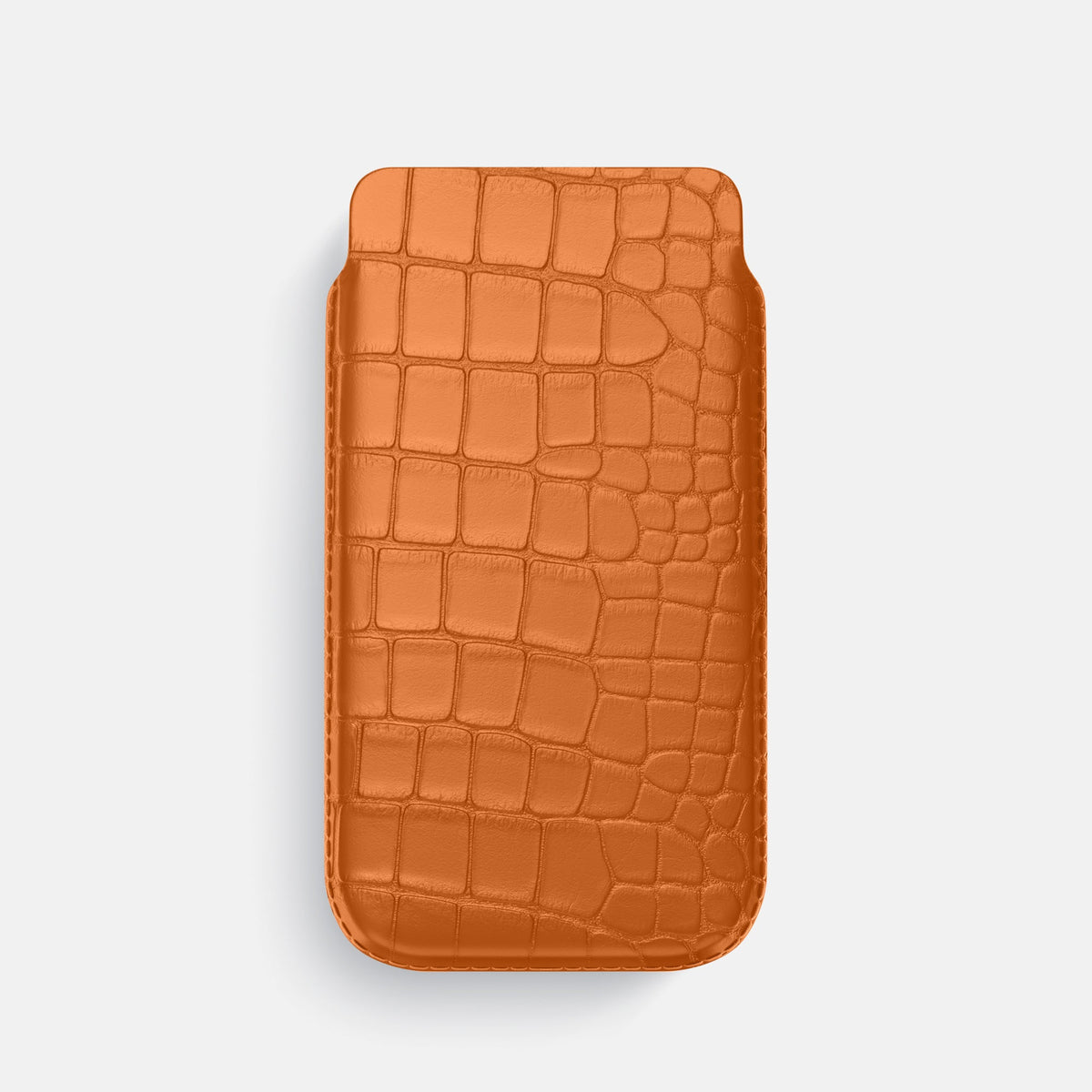 Pouch Case For iPhone 18 Pro In Alligator -1 | Orange