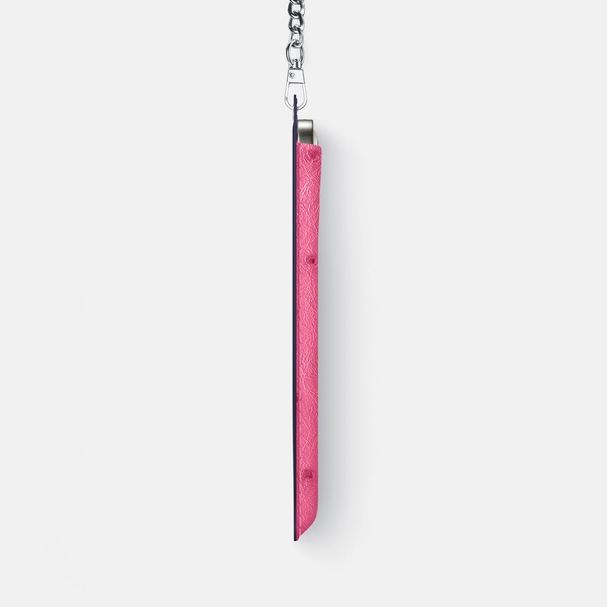 Crossbody Bag For iPhone 17 Pro Max In Ostrich -4 | Pink-Steel