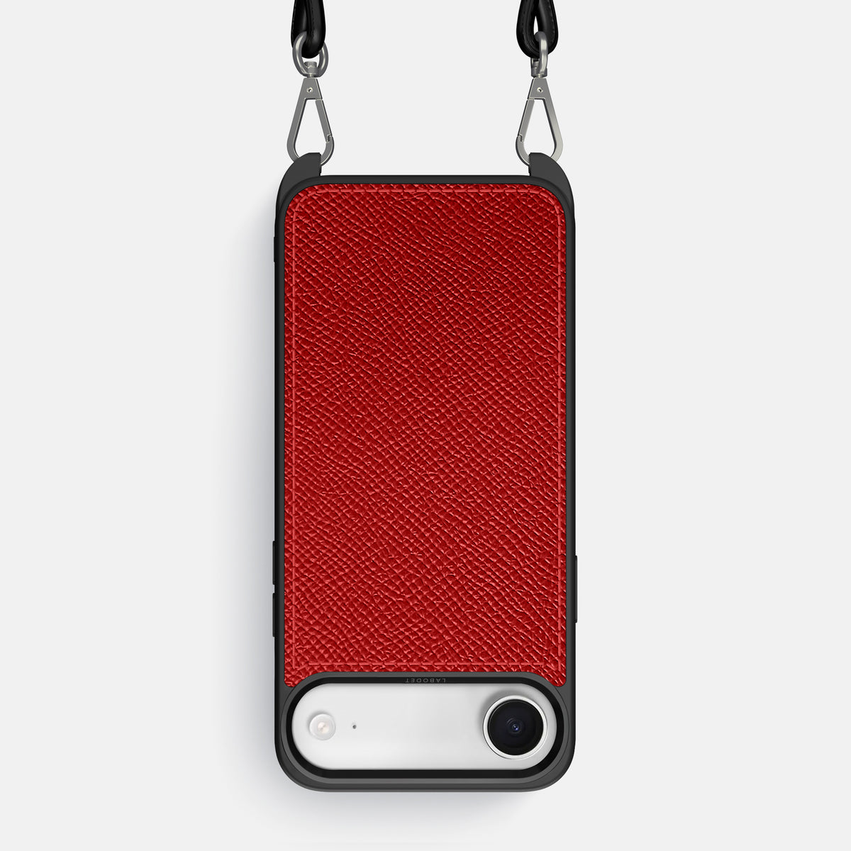 Crossbody Sport Case For iPhone 17 Air In Epsom-Style Calf -1 | Red
