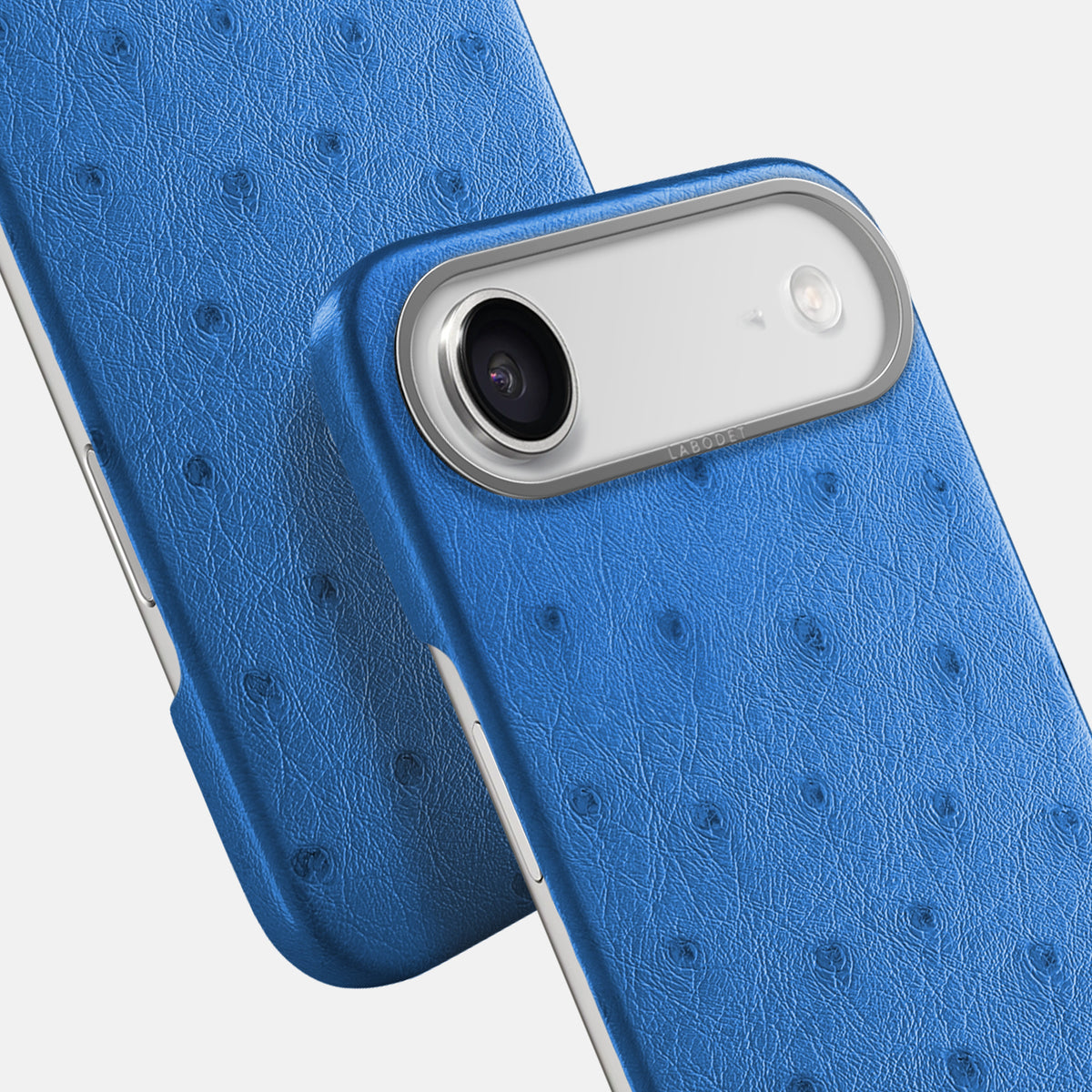 Classic Case For iPhone 17 Air In Ostrich -6 | Royal-Blue-Steel