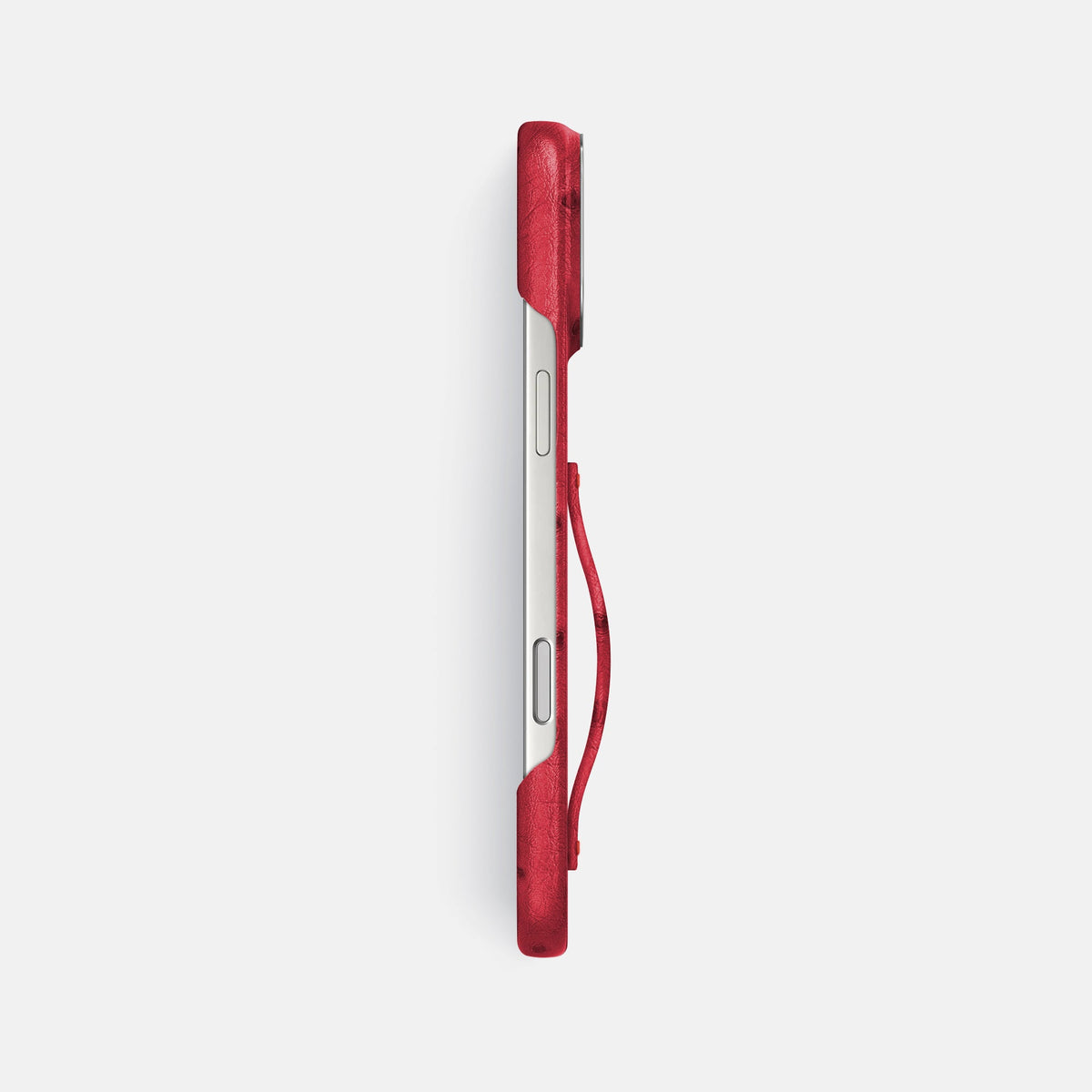 Finger Case For iPhone 18 Pro Max In Ostrich -3 | Red-Steel
