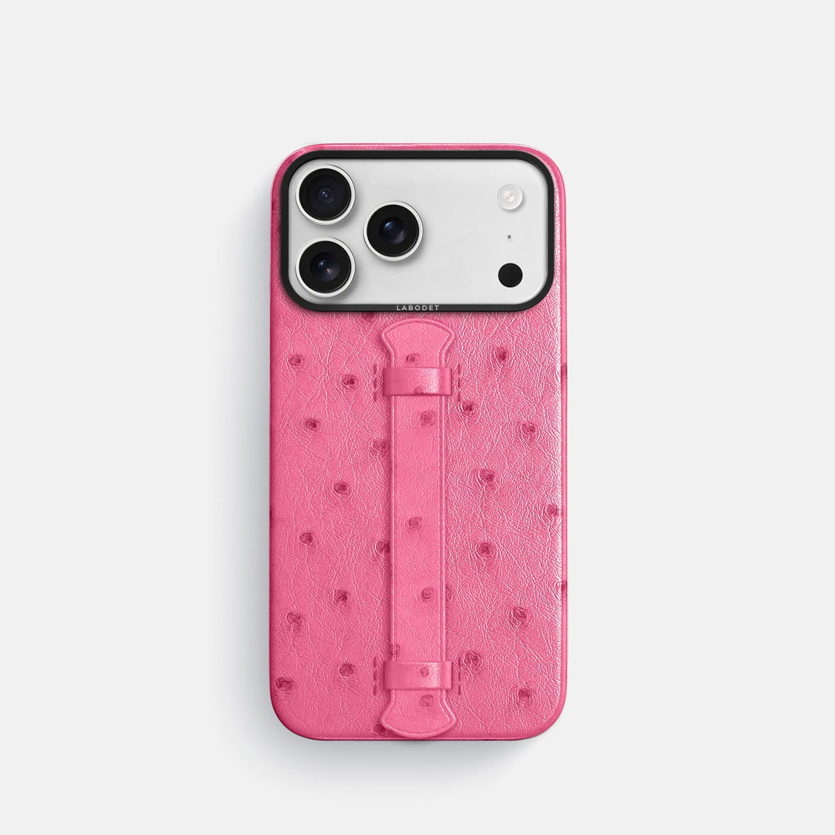 Center Handle For iPhone 18 Pro In Ostrich -1 | Pink-Black