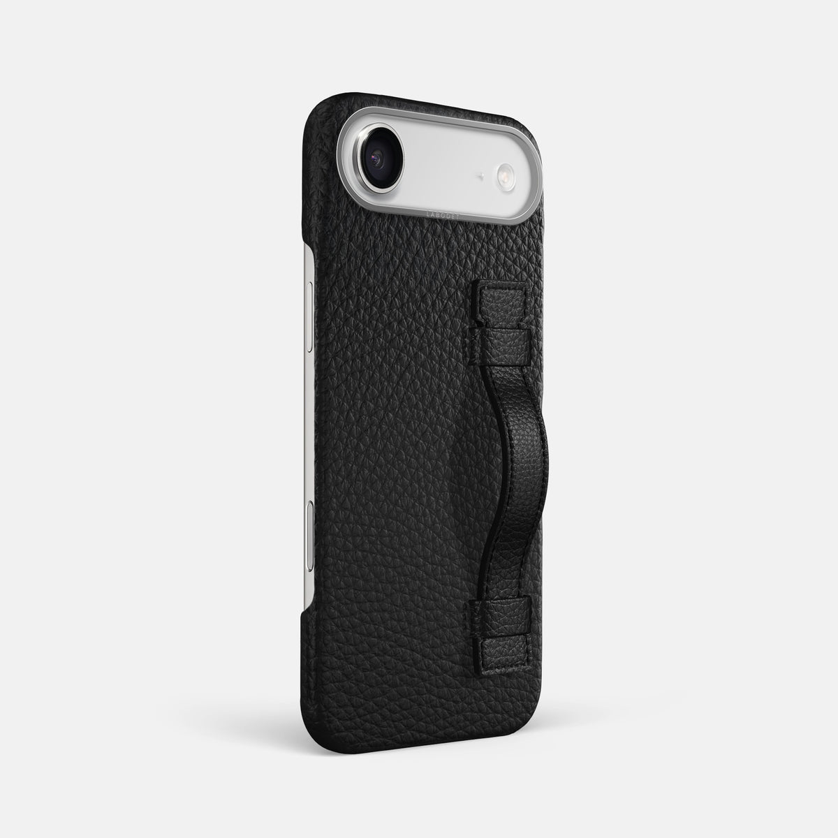 Handle Case For iPhone 17 Air In Calf -2 | Black-Steel