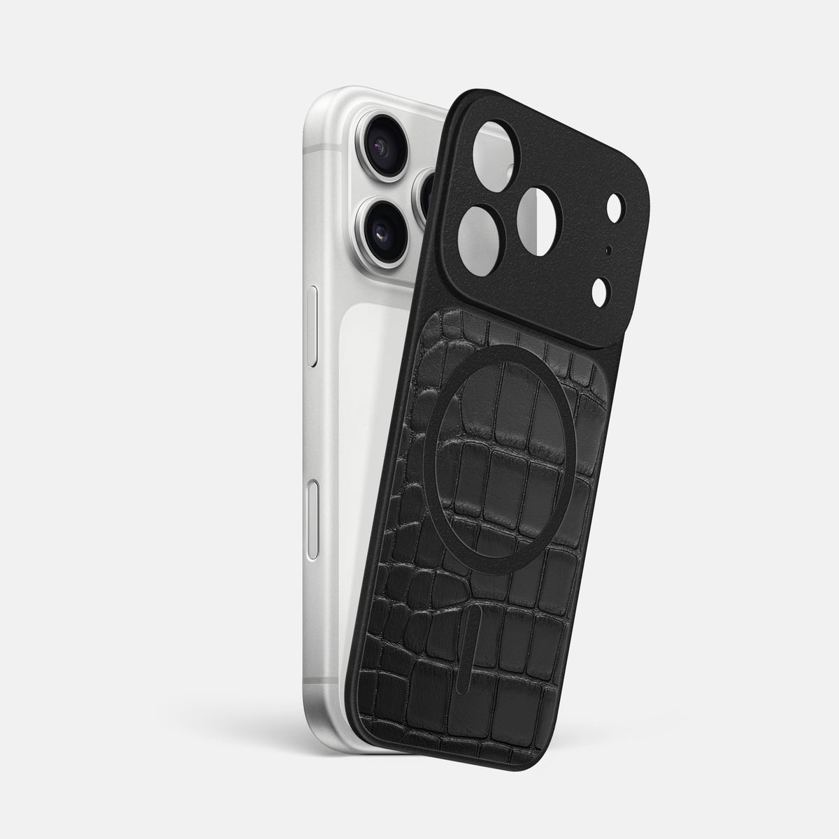 MagSafe Mask For iPhone 17 Pro Max In Alligator -1 | Black