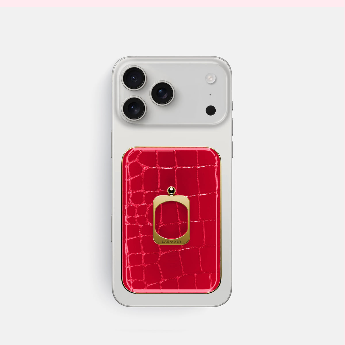 MagSafe Ring For iPhone 17 Pro In Shiny Alligator -2 | Cherry-Gold